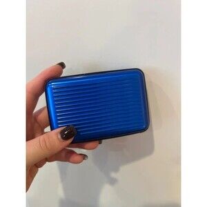 Blue Aluminum Wallet